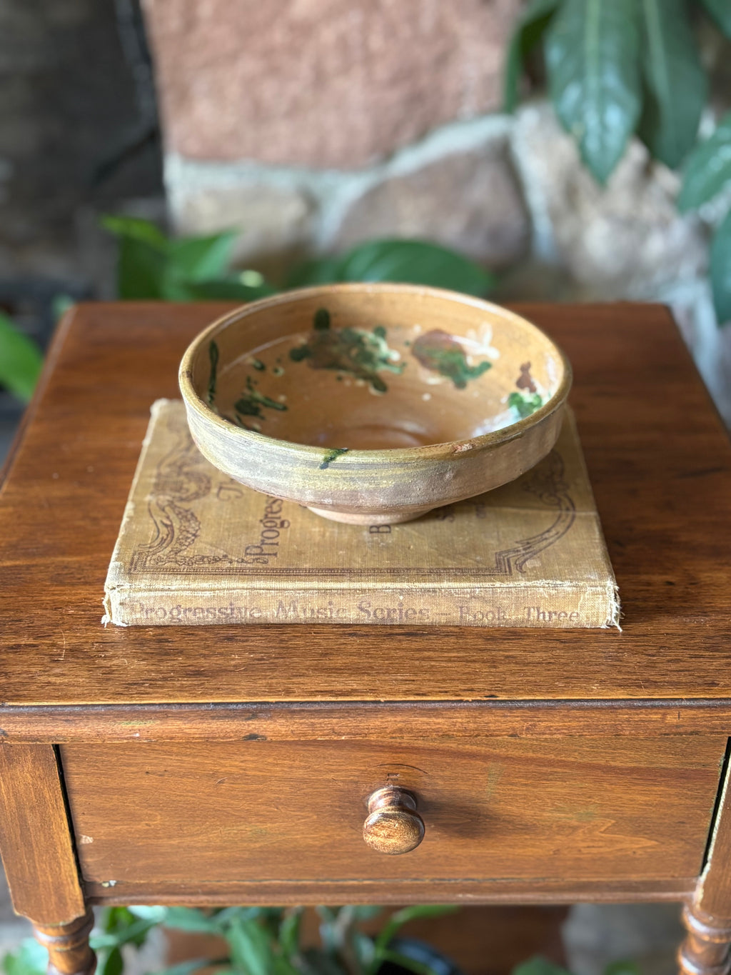 Romanian Pottery Glazed Bowl