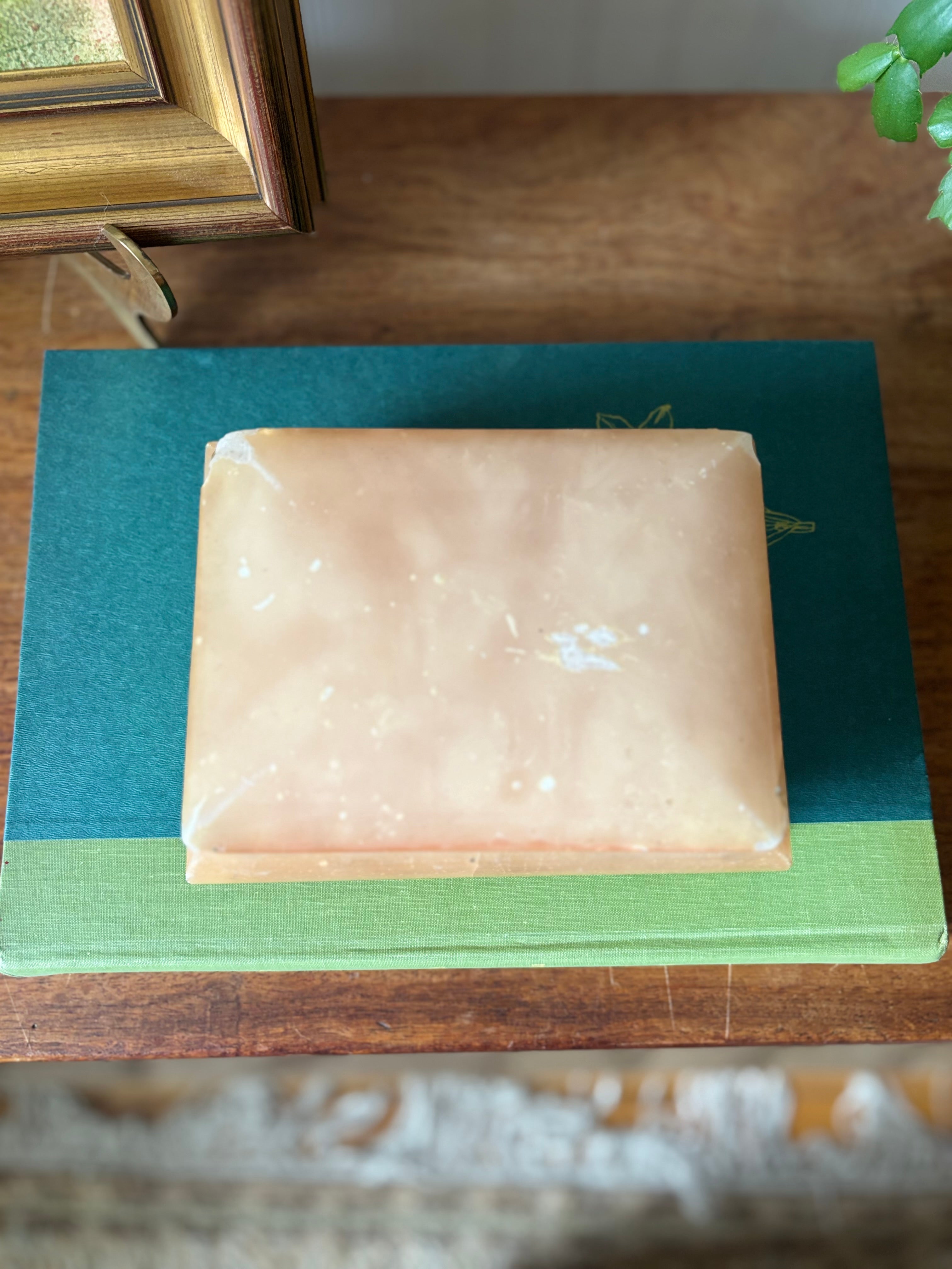 Pink Alabaster Box with Gold Feet, Italy