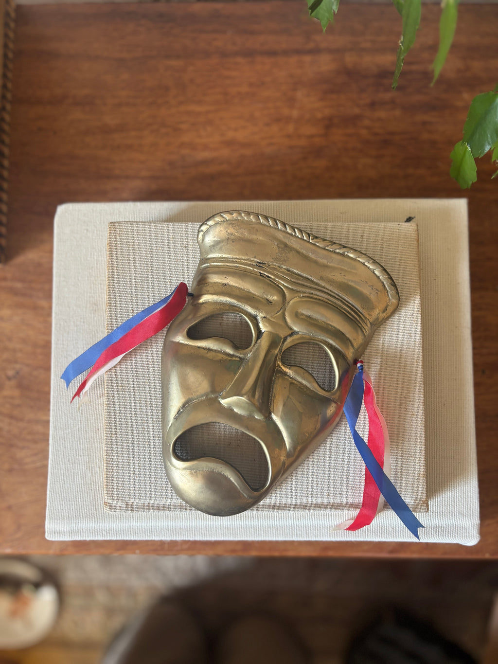 Vintage Brass Theater Mask