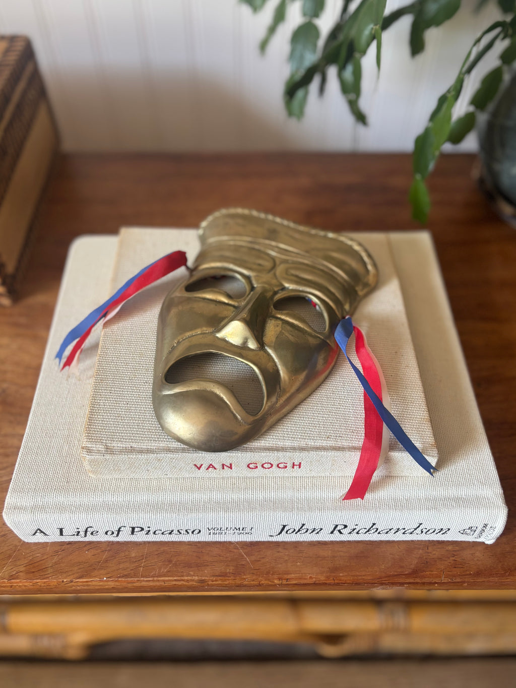 Vintage Brass Theater Mask