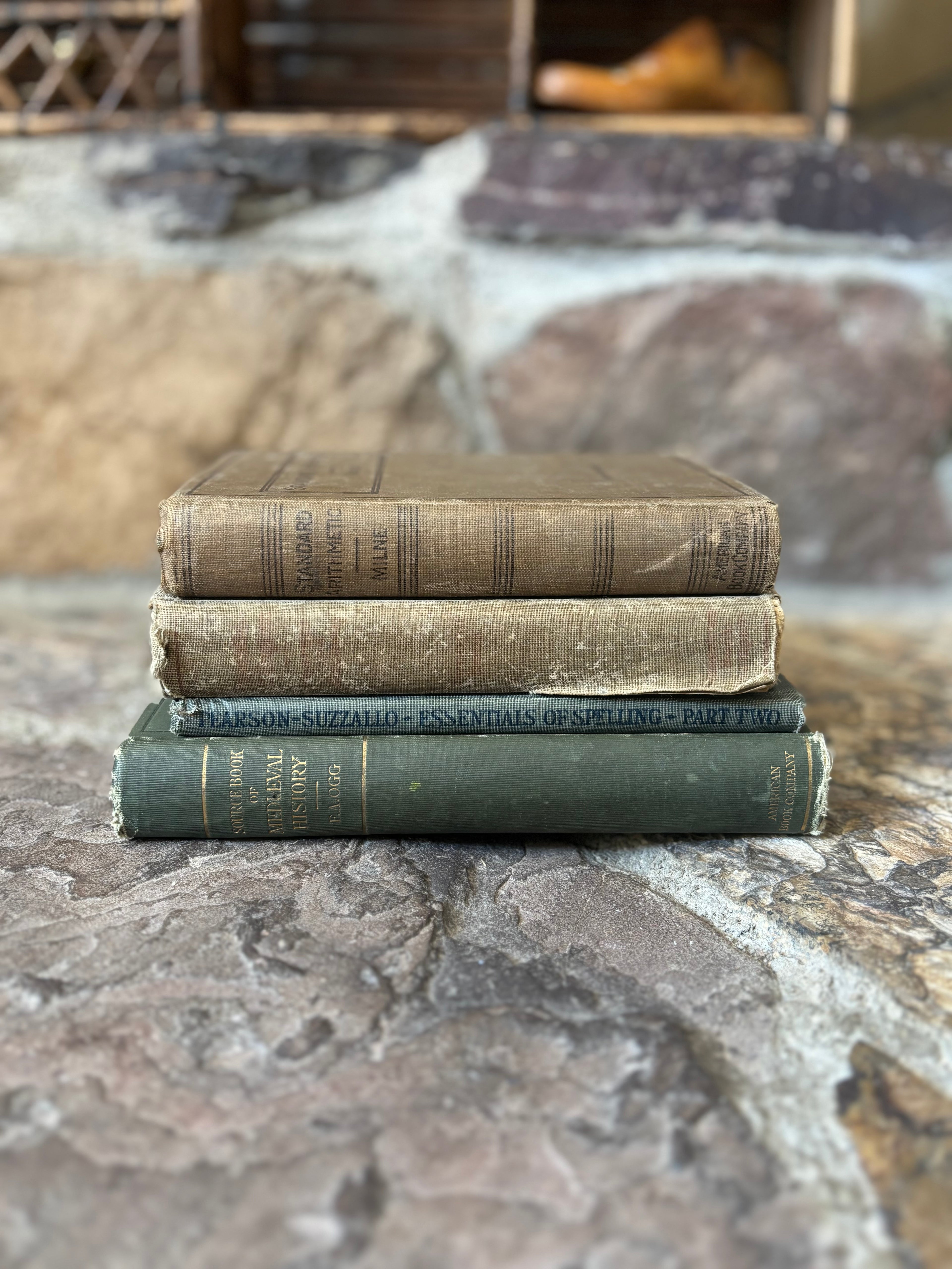 Antique School Textbooks & History Book